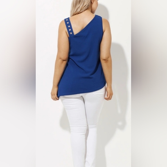 Crossroads Eyelet Strap One Shouldered Top Medium - Picture 2 of 5
